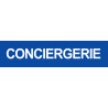 Autocollant CONCIERGERIE BLEU