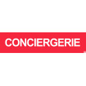 Autocollant CONCIERGERIE ROUGE