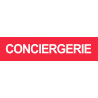 Autocollant CONCIERGERIE ROUGE