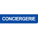 Autocollant CONCIERGERIE BLEU