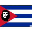 drapeau Cuba avec le che