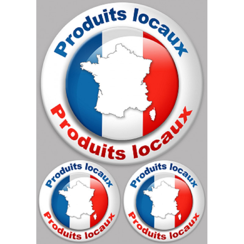 Produits locaux (1 fois 20cm + 2 fois 10cm) - Sticker/autocollant