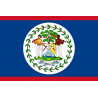 Sticker: Drapeau Belize - 19.5x13cm