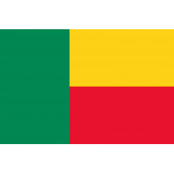 Sticker: Drapeau Bénin - 15x10cm