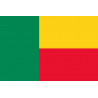 Sticker: Drapeau Bénin - 15x10cm