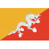 Sticker: Drapeau Bhutan (19.5x13cm)