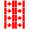 Sticker: Drapeau Canada (8 fois 9.5x6.3cm)