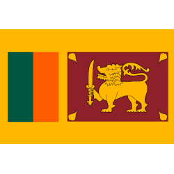 Drapeau Sri Lanka (19.5 x 13 cm) - Sticker/autocollant