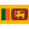 Drapeau Sri Lanka (19.5 x 13 cm) - Sticker/autocollant