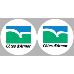 Département 22 Côtes-d'Armor (2 fois 10cm) - Sticker/autocollant