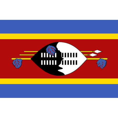 Drapeau Swaziland (15 x 10 cm) - Sticker/autocollant