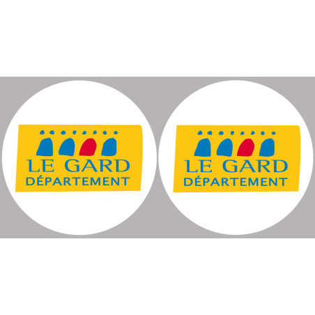 Département 30 le Gard (2 fois 10cm) - Sticker/autocollant