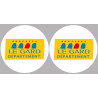 Département 30 le Gard (2 fois 10cm) - Sticker/autocollant