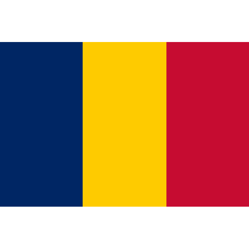 Drapeau Tchad (19.5 x 13 cm) - Sticker/autocollant