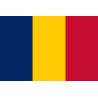 Drapeau Tchad (19.5 x 13 cm) - Sticker/autocollant