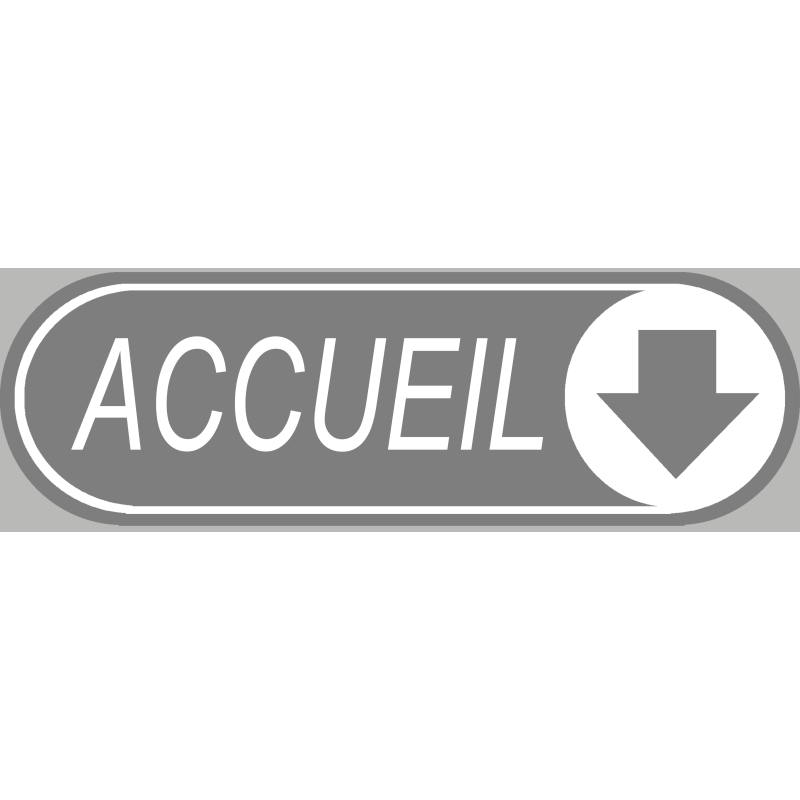 Accueil directionnel vers le bas (19x6cm) - Sticker/autocollant