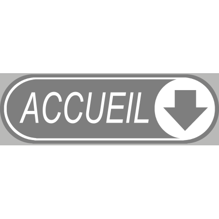 Accueil directionnel vers le bas (19x6cm) - Sticker/autocollant