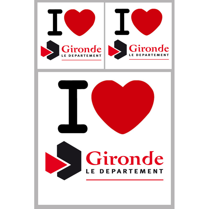 Département 33 la Gironde (1fois 10cm / 2 fois 5cm) - Sticker/autocol