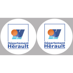 Département 34 l'Hérault (2 fois 10cm) - Sticker/autocollant