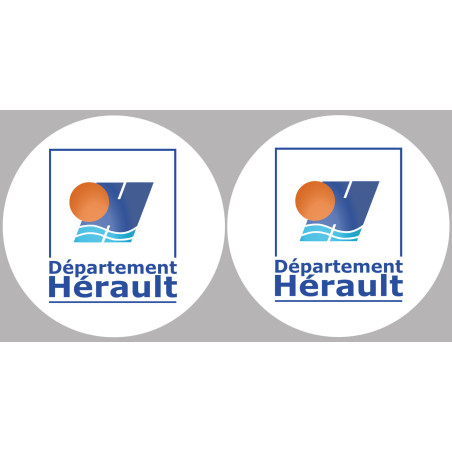 Département 34 l'Hérault (2 fois 10cm) - Sticker/autocollant