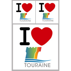 Département 37 Touraine (1fois 10cm / 2 fois 5cm) - Sticker/autocolla