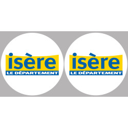 Département 38 l'Isère (2 fois 10cm) - Sticker/autocollant