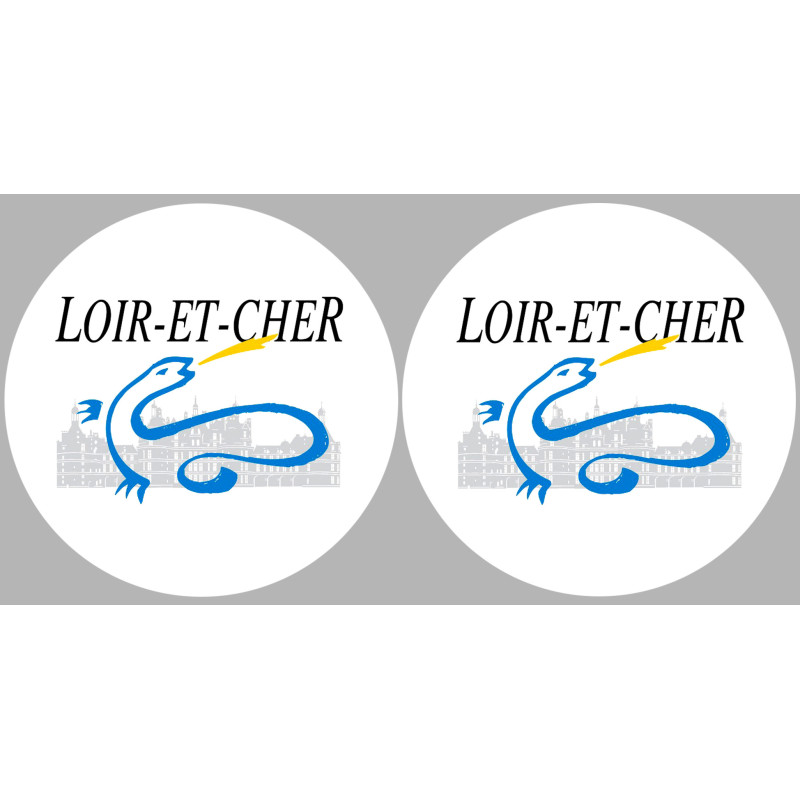 Département 41 le Loir et Cher (2 fois 10cm) - Sticker/autocollant