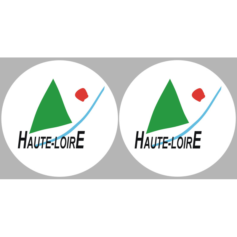 Département 43 la Haute Loire (2 fois 10cm) - Sticker/autocollant