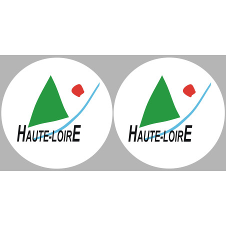 Département 43 la Haute Loire (2 fois 10cm) - Sticker/autocollant