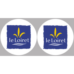 Département 45 le Loiret (2 fois 10cm) - Sticker/autocollant