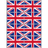 Drapeau Grande Bretagne (8 fois 9.5x6.3 cm) - Sticker/autocollant