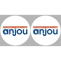 Département 49 l'Anjou (2 fois 10cm) - Sticker/autocollant