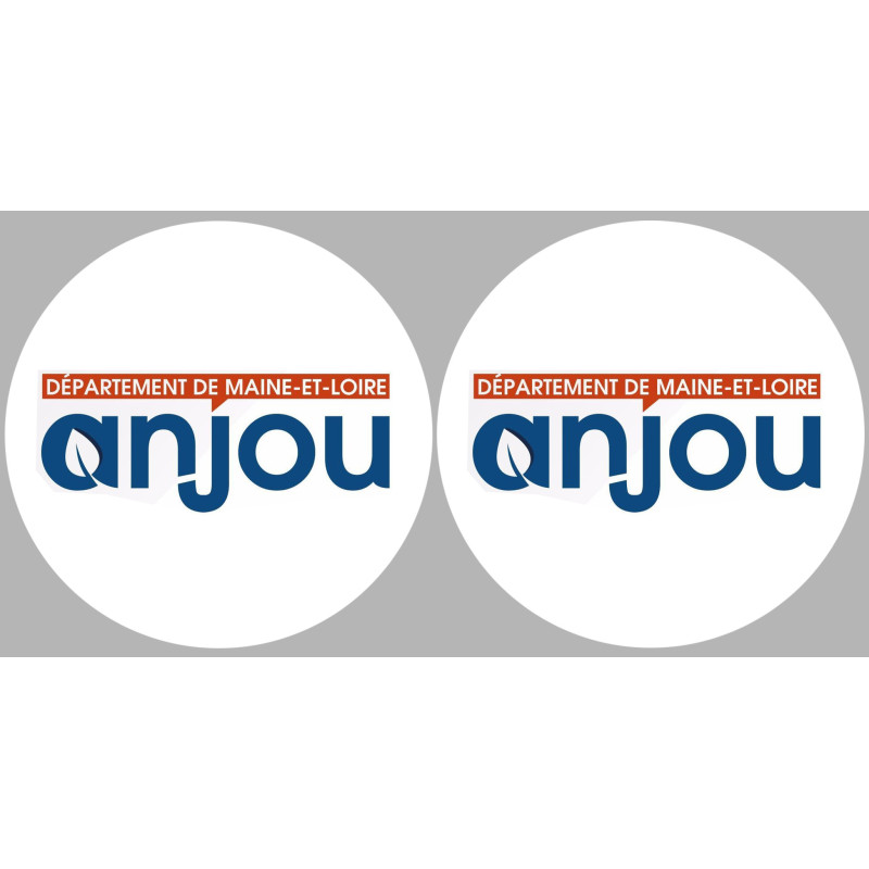 Département 49 l'Anjou (2 fois 10cm) - Sticker/autocollant