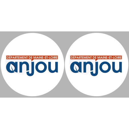 Département 49 l'Anjou (2 fois 10cm) - Sticker/autocollant