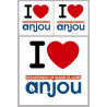 Département 49 l'Anjou (1fois 10cm / 2 fois 5cm) - Sticker/autocollan