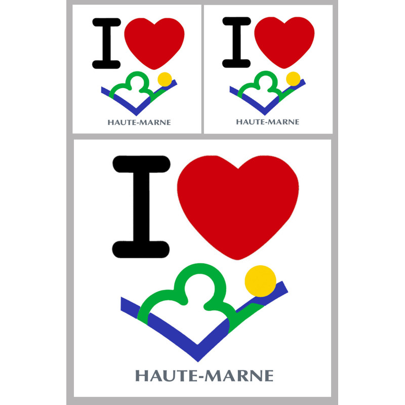 Département 52 la Haute-Marne (1fois 10cm / 2 fois 5cm) - Sticker/aut