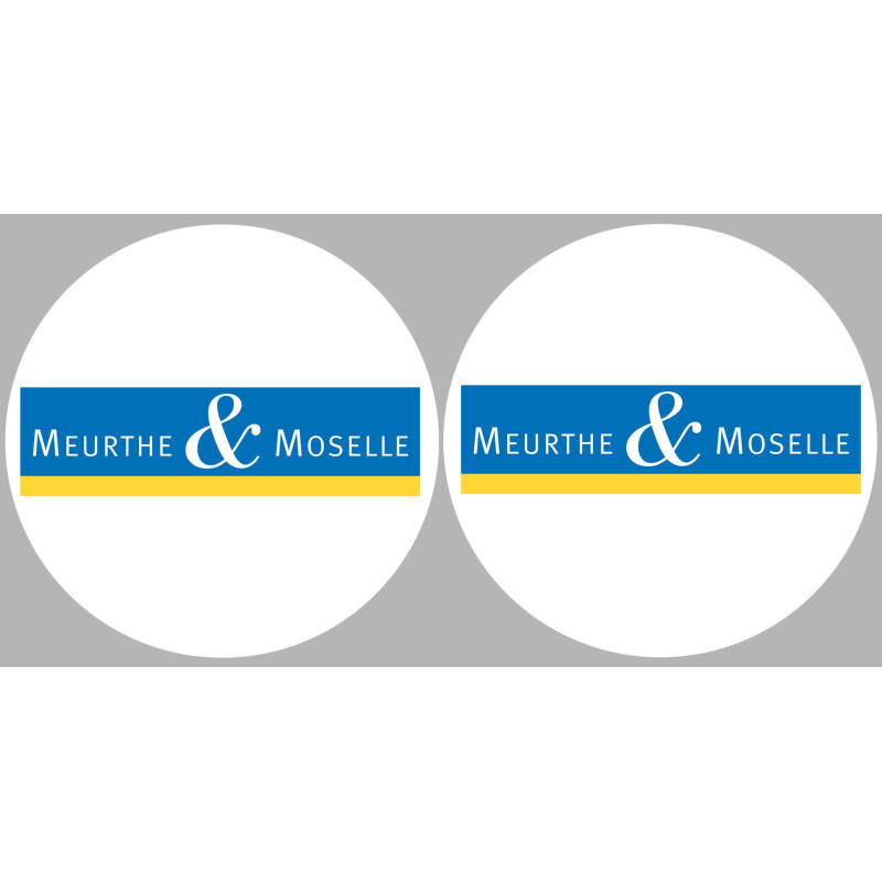 Département 54 la Meurthe et Moselle (2 fois 10cm) - Sticker/autocoll