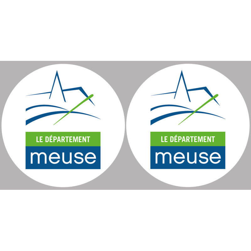 Département 55 la Meuse (2 fois 10cm) - Sticker/autocollant