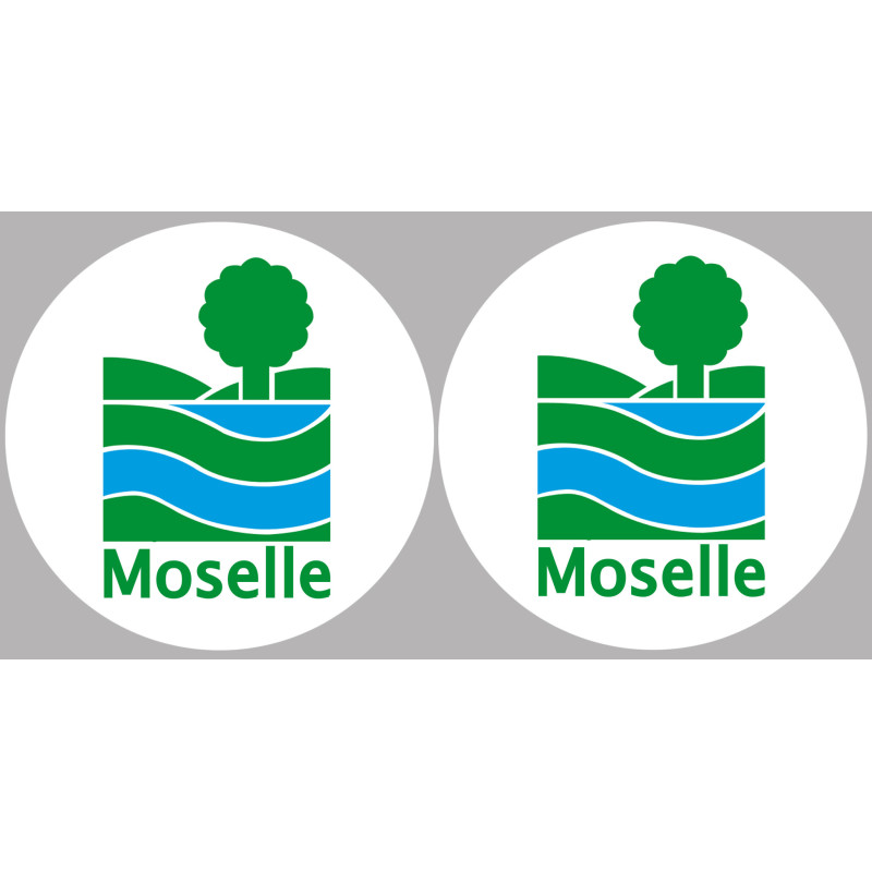 Département 57 la Moselle (2 fois 10cm) - Sticker/autocollant