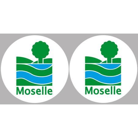 Département 57 la Moselle (2 fois 10cm) - Sticker/autocollant