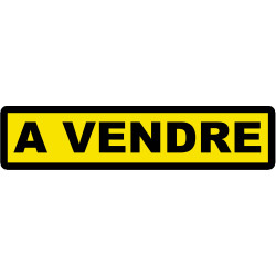 A vendre fond jaune (30x7cm) - Sticker/autocollant