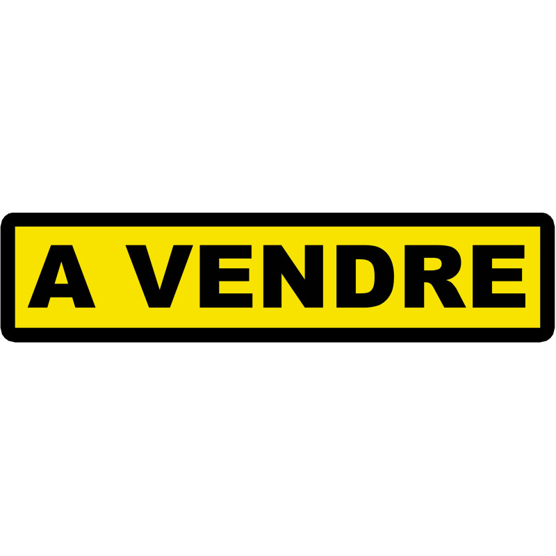 A vendre fond jaune (30x7cm) - Sticker/autocollant