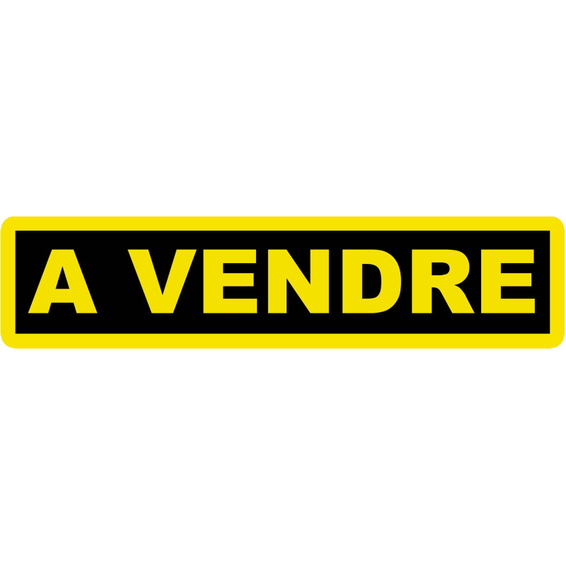 A vendre fond noir (30x7cm) - Sticker/autocollant