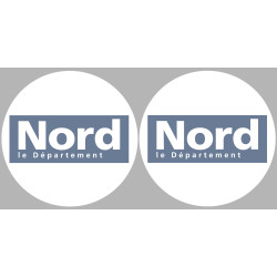 Département 59 le Nord (2 fois 10cm) - Sticker/autocollant