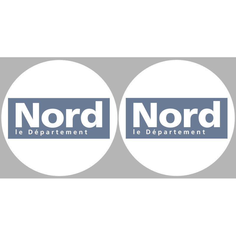 Département 59 le Nord (2 fois 10cm) - Sticker/autocollant