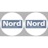 Département 59 le Nord (2 fois 10cm) - Sticker/autocollant