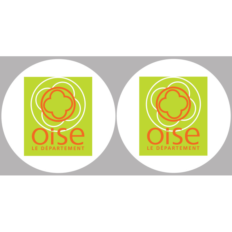 Département 60 l'Oise (2 fois 10cm) - Sticker/autocollant