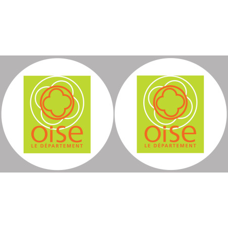 Département 60 l'Oise (2 fois 10cm) - Sticker/autocollant