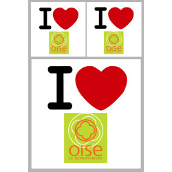 Département 60 l'Oise (1fois 10cm / 2 fois 5cm) - Sticker/autocollant