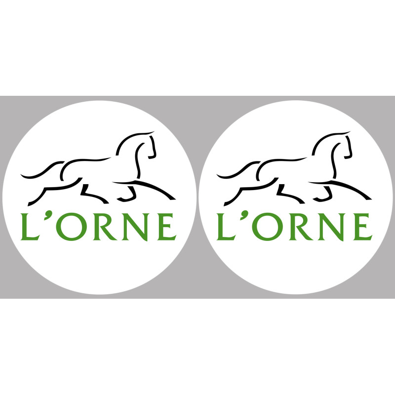 Département 61 l'Orne (2 fois 10cm) - Sticker/autocollant